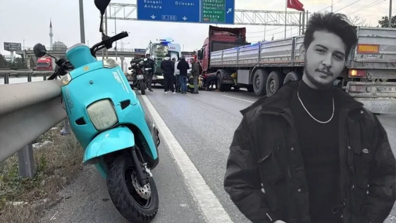 Tırın altında kalan motosiklet sürücüsü hayatını kaybetti